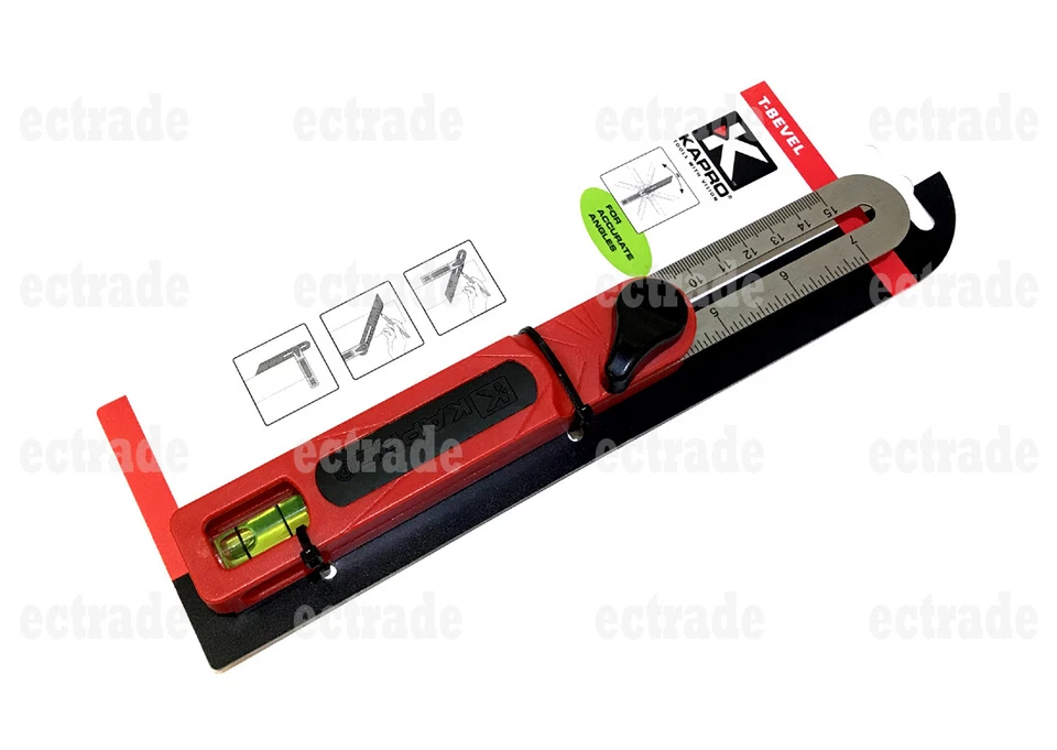 #301 Stainless steel KAPRO T-Bevel ruler accurate angle 15-75 Degree 3/16(5mm)  - Image 2 of 4