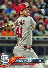 2018 Topps #459 Breyvic Valera St. Louis Cardinals Rookie Card RC