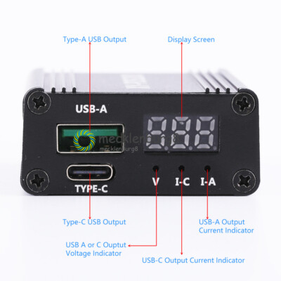 1PCS QC4.0 QC3.0 Type-C 100W Step Down Mobile Phone Quick Charger Module