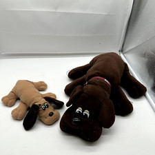 VTG TONKA Lg Pound Puppy Puppies 18   Small 8" Toys Dogs Brown