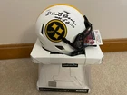 DICK LEBEAU Signed Inscribed Pittsburgh Steelers LUNAR Mini Helmet JSA COA