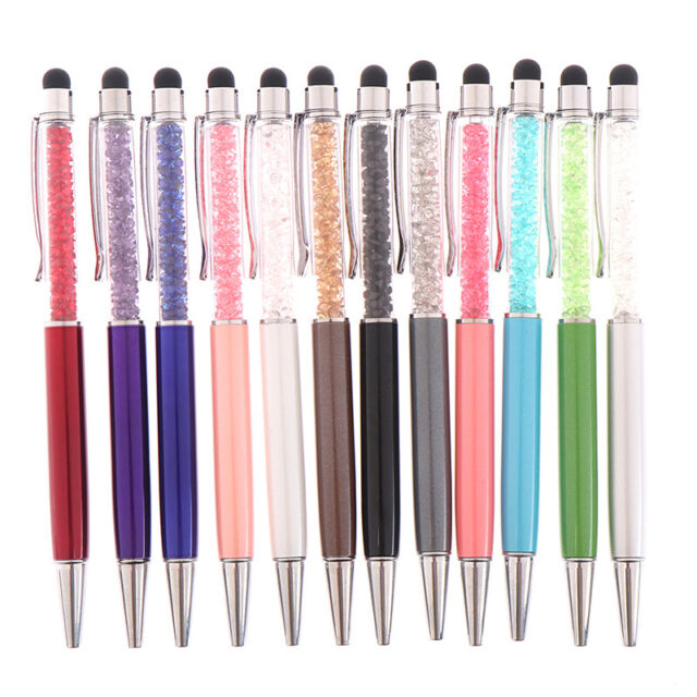 Crystal Ballpoint Pen Stylus Touch Pen for Writing Stationery Office&School P_dn