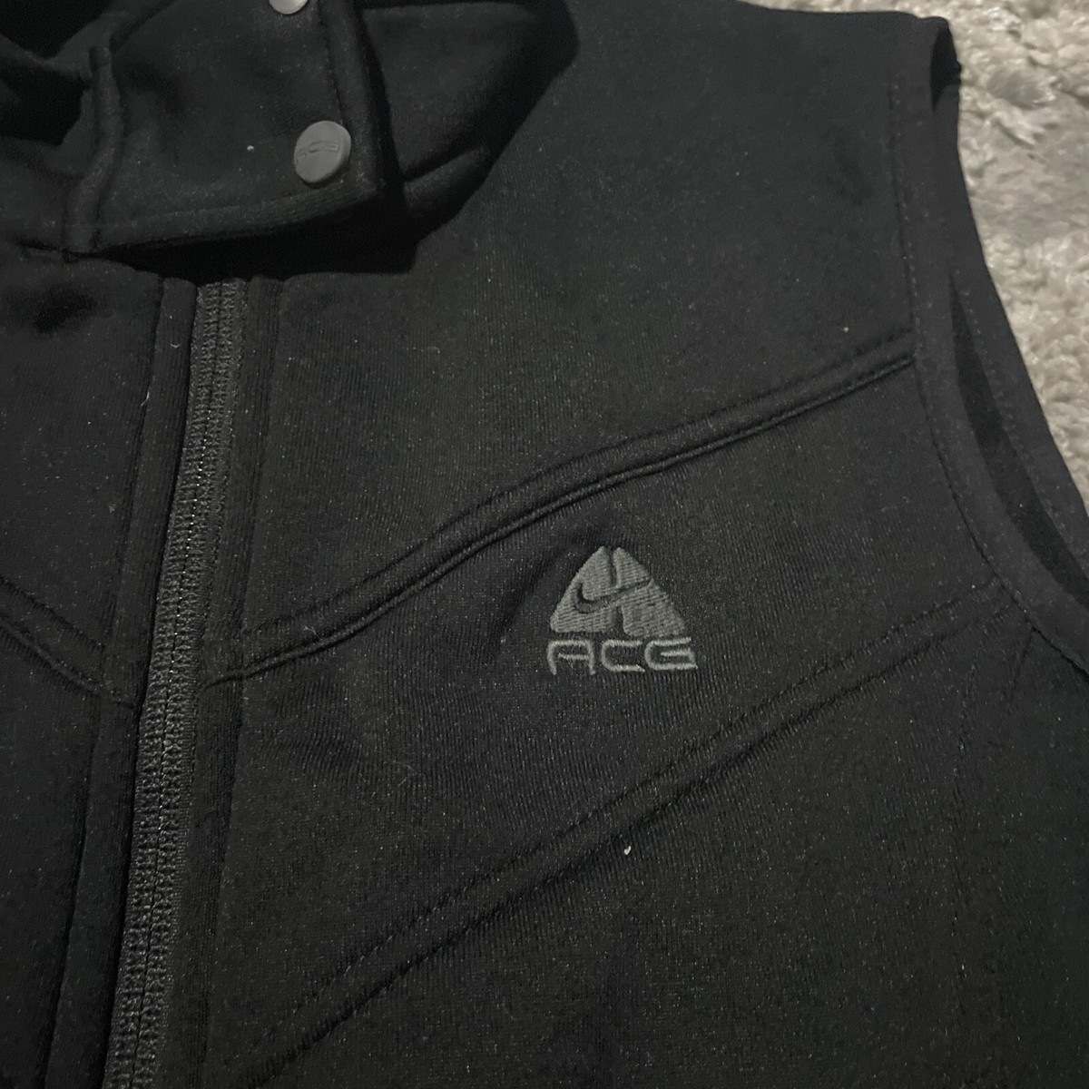 Nike ACG Vest Black Fleece Vintage Outdoors Hiking Casual