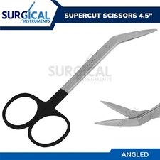 SuperCut Scissors Angular Surgical Instruments  4.50" 4.5" 4.5 German Grade