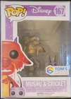 FUNKO POP! DISNEY MULAN GOLDEN MUSHU & CRICKET #167 TOM'S MODEL EXCLUSIVE VINYL