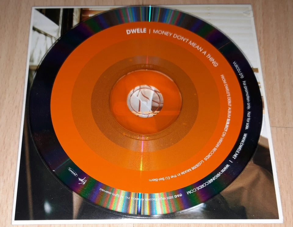DWELE - Money Don't Mean A Thing - PROMO CD Single R&B Rnb RARE - Bild 4 von 4