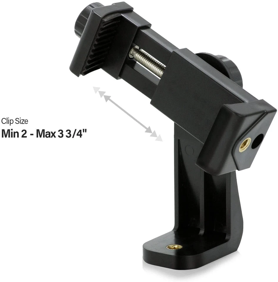 17" Lightweight Table Top Tripod Mount Stand w/ Phone Holder for Android iPhone - Image 4 of 4