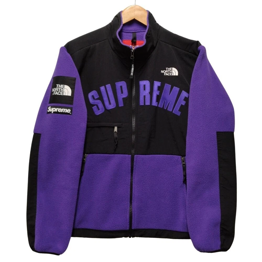 Veste polaire Supreme X The North Face NA11903I logo Arrc Denali noir violet M