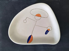 Peter  Denise Orlando Ceramic Incised Decor Abstract 50s Collection.