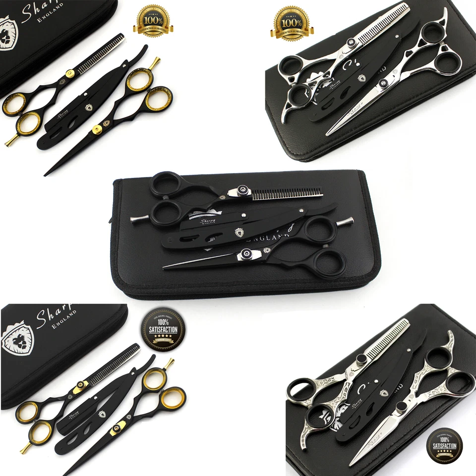 SHARPY ENGLAND Hair Cutting Scissors Shears Thinning Set Hairdressing Professional Barber Salon
