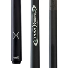 PUREX CARBON FIBER SHAFT BREAK CUE WRAPLESS HANDLE 14MM TIP SHIPS FREE HARD CASE