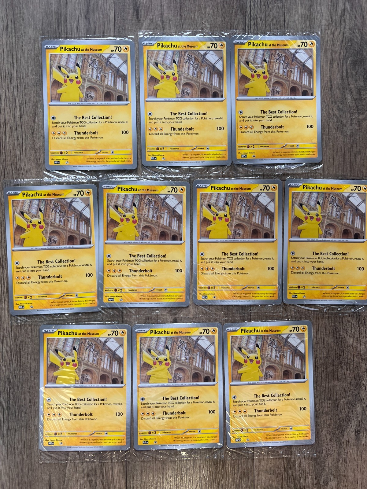 Pikachu at the Museum Jumbo Card  LOT x10!- Sealed, US Seller!