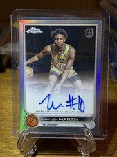 2022 Topps Chrome Overtime Elite Jaylen Martin #CA-JM2 Refractor Auto