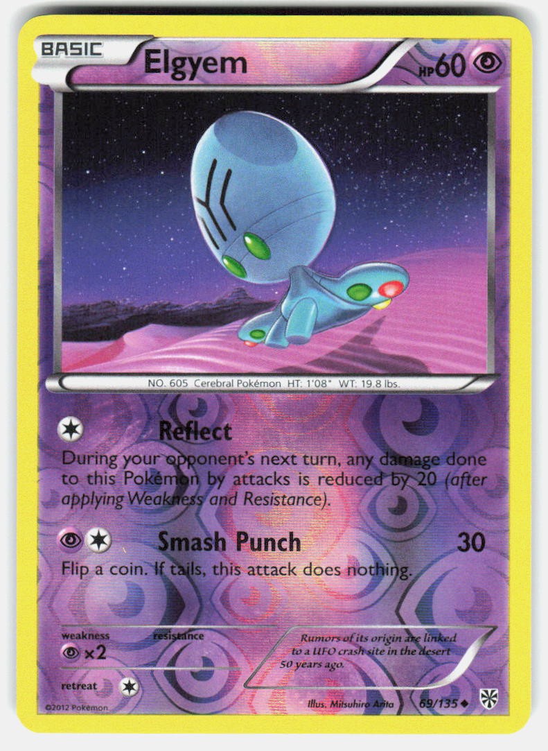 Elgyem (69) Reverse Holo Uncommon Plasma Storm 69/135 NM M079