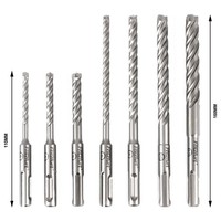 Fritzfurt 3161-2107 Hartmetall Hammerbohrer-Set 7Teilig 5 Mm, 6 Mm, 8 Mm, 10 Mm,