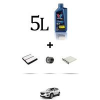 Hoffcar Set Service 3 Filter Und 5L ÖL FüR Mazda Cx-5 (Ke) 2.0 Skyactiv-G 121K