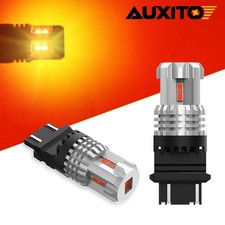 2x AUXITO 3057 3157 3156 Super Red LED Signal Brake Tail Light Non-Polar Bulbs