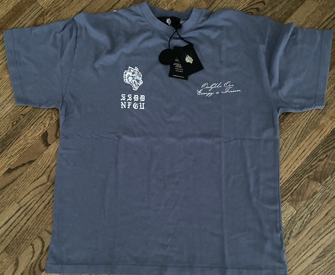 Darc Sport Wolf Iron V2 Premium Oversized T-Shirt Norse Blue