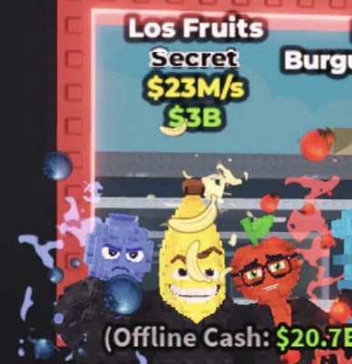 Los Fruits 23m/S Steal a Brainrot (Read Description) CHEAP