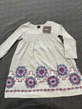 Tea Collection Moon Valley Graphic Dress Sand Heather Size 2T