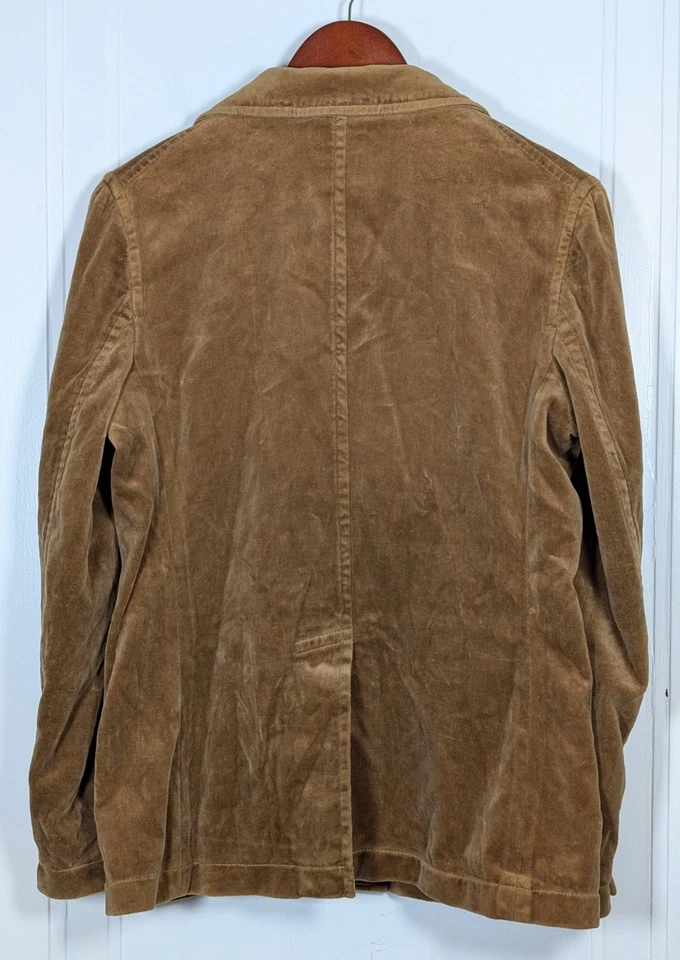 Blazer Vintage Gap Mujer Talla 6 Marrón Terciopelo Terciopelo Chaqueta Hipster Retro Y2K Foto 2 de 4