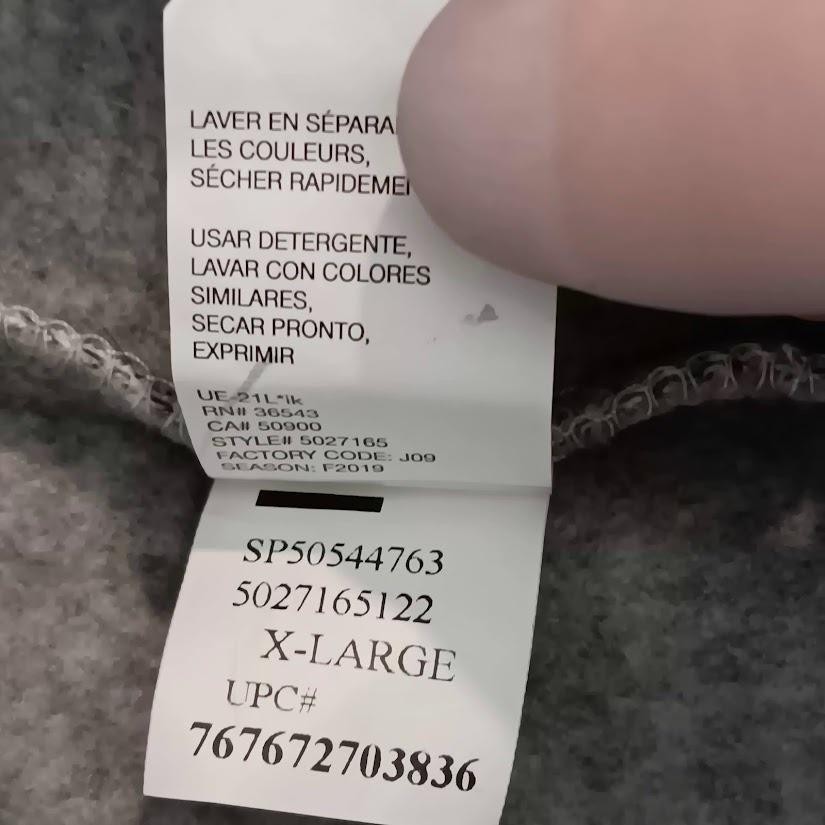 Van Heusen Cardigan Sweater Mens XL Gray Slim Fit Never Tuck Button Front thumbnail 10