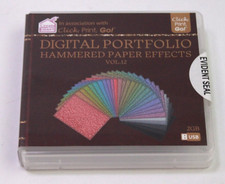 Click Print Go Create And Craft Printable Hammered Paper Effects Vol 12 NEW