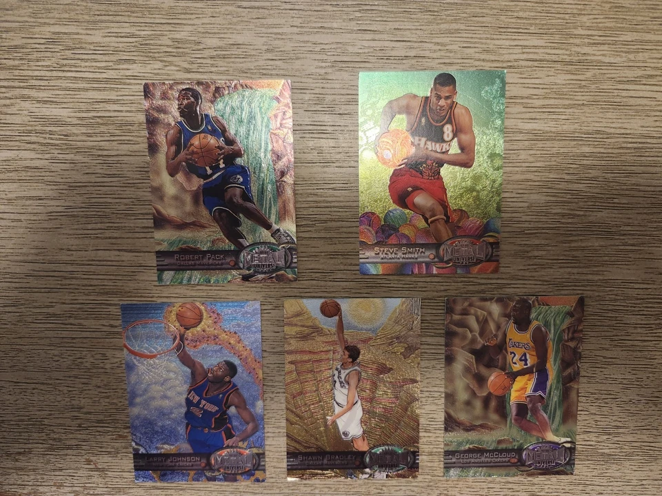 1997 METAL UNIVERSE BASKETBALL SINGLES (5) - Image 2 of 4