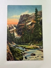 Postcard Notch Top Peak and Odessa Lake Outlet RMNP Colorado Posted 1952 in Nunn