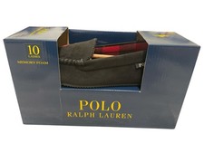 Polo Ralph Lauren Dezi V Moccasin Slippers Women's 10 Black Red Plaid Pony New