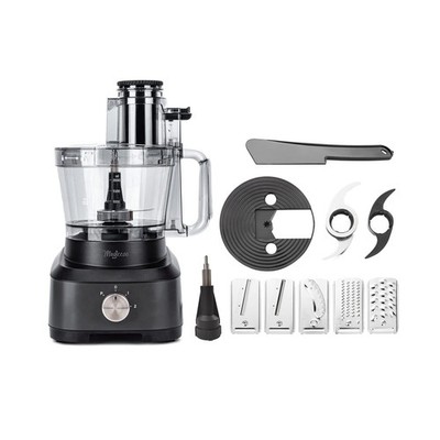 14-Cup French-Fry-Cutter Large Food-Processor - Large Feed Chute, Grey Color,...
