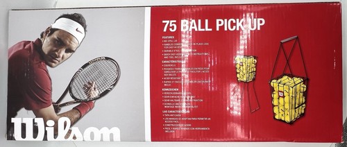 NOWOŚĆ Wilson 75 Ball Pick Up Hopper Praktyka tenisowa, stalowa pokrywa bez wycieku przenośna