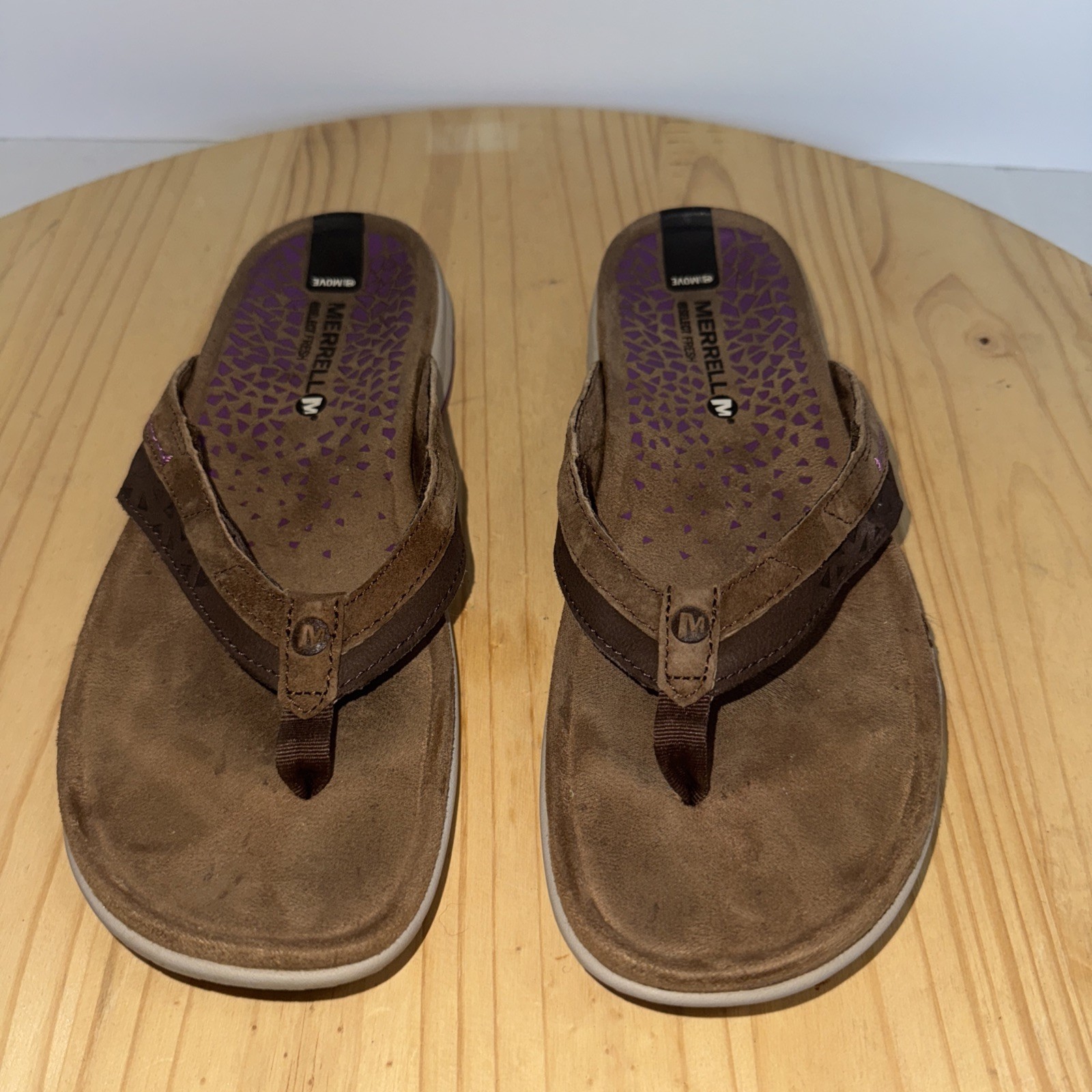 Merrell Sandali Donna Terran Post Slide J55058 Marrone Terra Scuro Tg 9