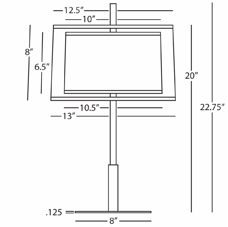 Lámpara de mesa buffet Robert Abbey Saturnia AL Saturnia 23" - acero inoxidable Foto 2 de 2