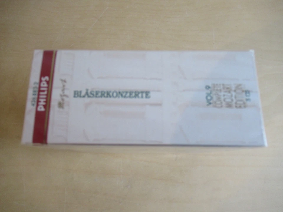 Edition Mozart-Bläserkonzerte-Holliger-Marriner-sealed Philips 5er CD Box-Vol.9 - Bild 3 von 4