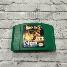 Nintendo 64 N64 Rayman 2 The Great Escape Game Green Cartridge