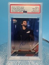 2024 Caleb Williams Rookie Card /49 Color Match Blue PSA 8 Auto 10 Chicago Bears