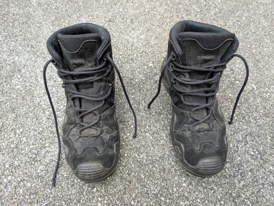 Botas de senderismo de combate negras Lowa Zephyr GTX Mid TF para hombre talla 10,5 Foto 2 de 4