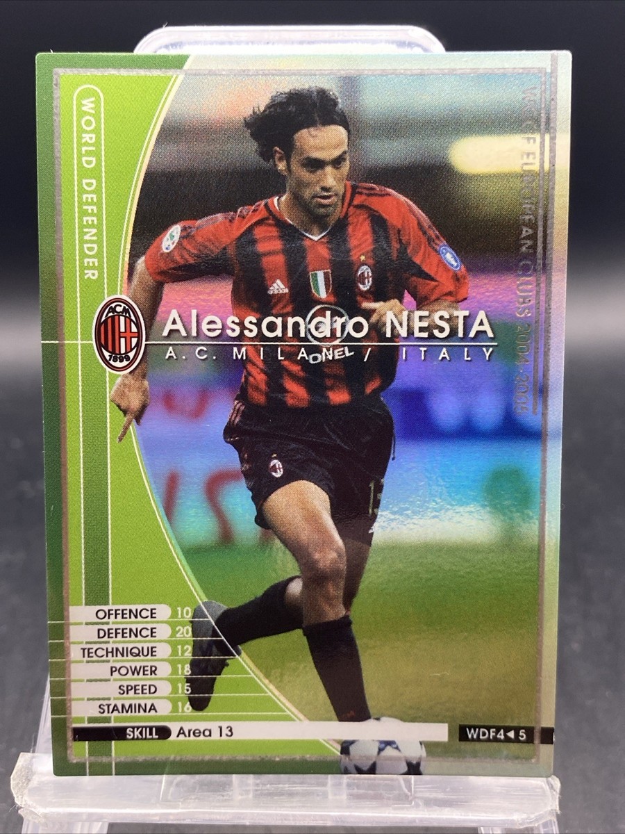 Alessandro Nesta Panini WCCF 2004-2005 AC Milan Holo Japanese SEGA