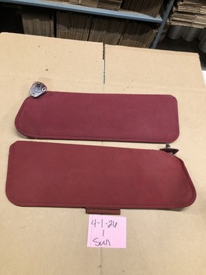 1988-1994 Silverado Sierra CK LH RH Sunvisor Sun Visor Visors Set Pair Red