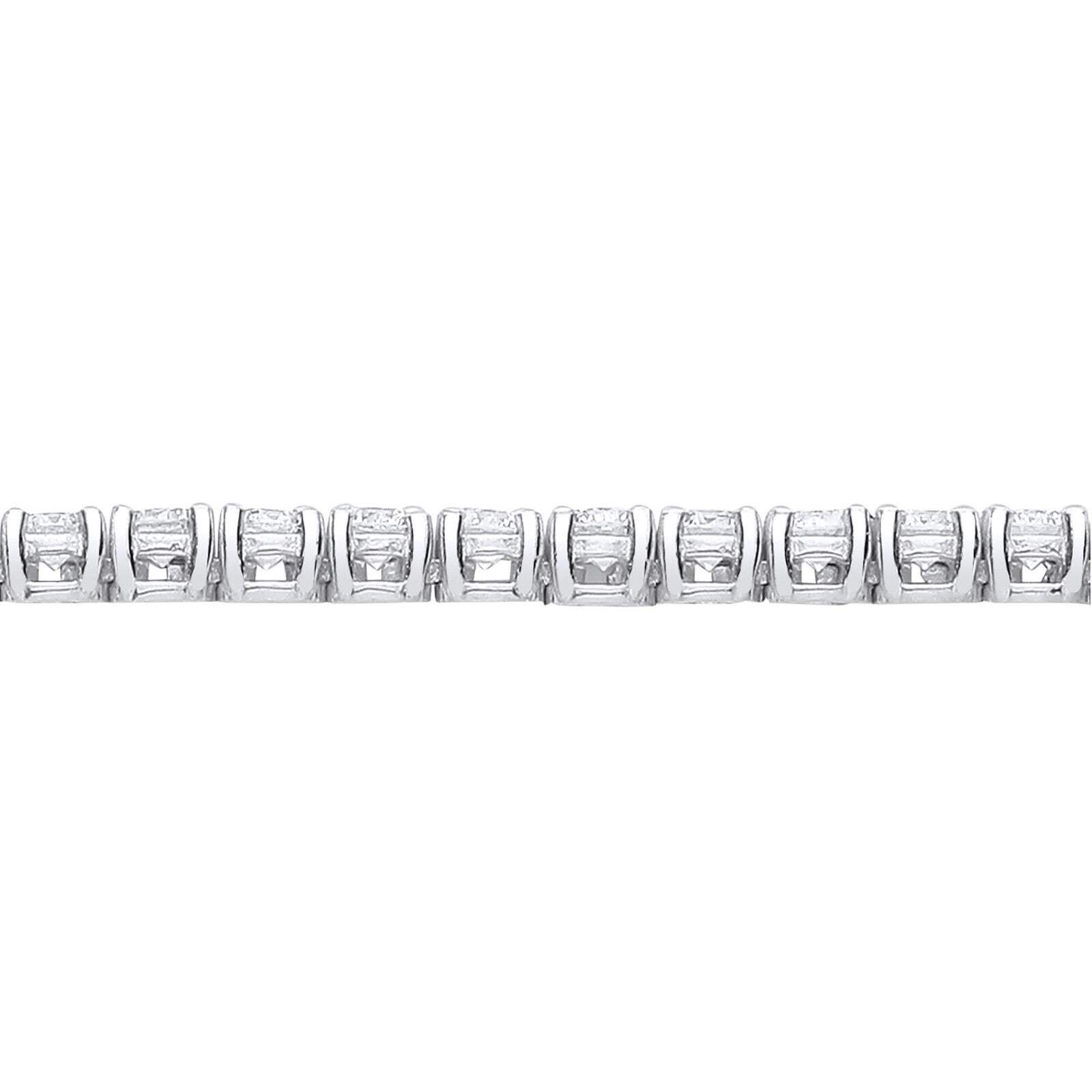 18ct White Gold 10.00ct Diamond 17 Inch Necklace Certificated Made in London image 2