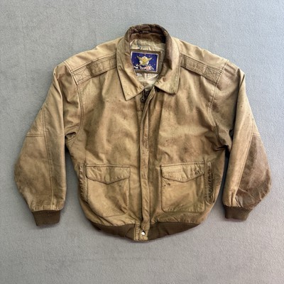 Vintage A-2 Leather Jacket XL Men's Genuine Leather Lined Flight