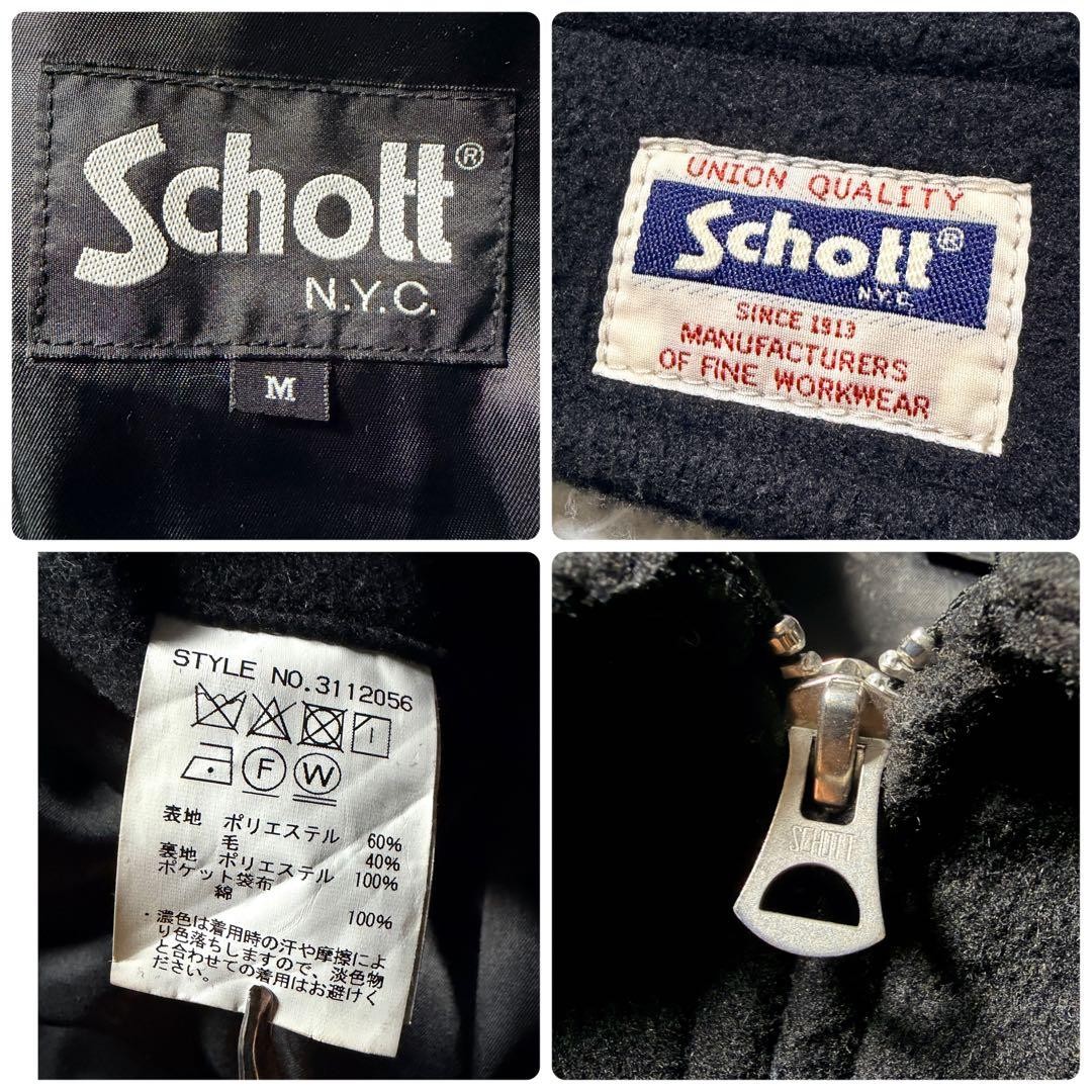 Good condition ■schott WOOL WORK JACKET Riders Na… - image 9