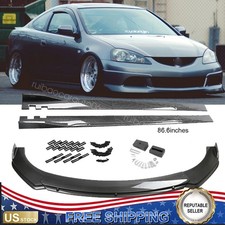 Side Skirts 86.6 Carbon Style Front Bumper Lip Splitter For Acura Integra Rsx Side Skirts 86.6 Carbon Style Front Bumper Lip Splitter For Acura Integra Rsx