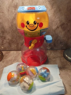 Fisher Price 2005 Roll A Rounds Swirlin  Surprise Gumball Machine 4 balls Tested