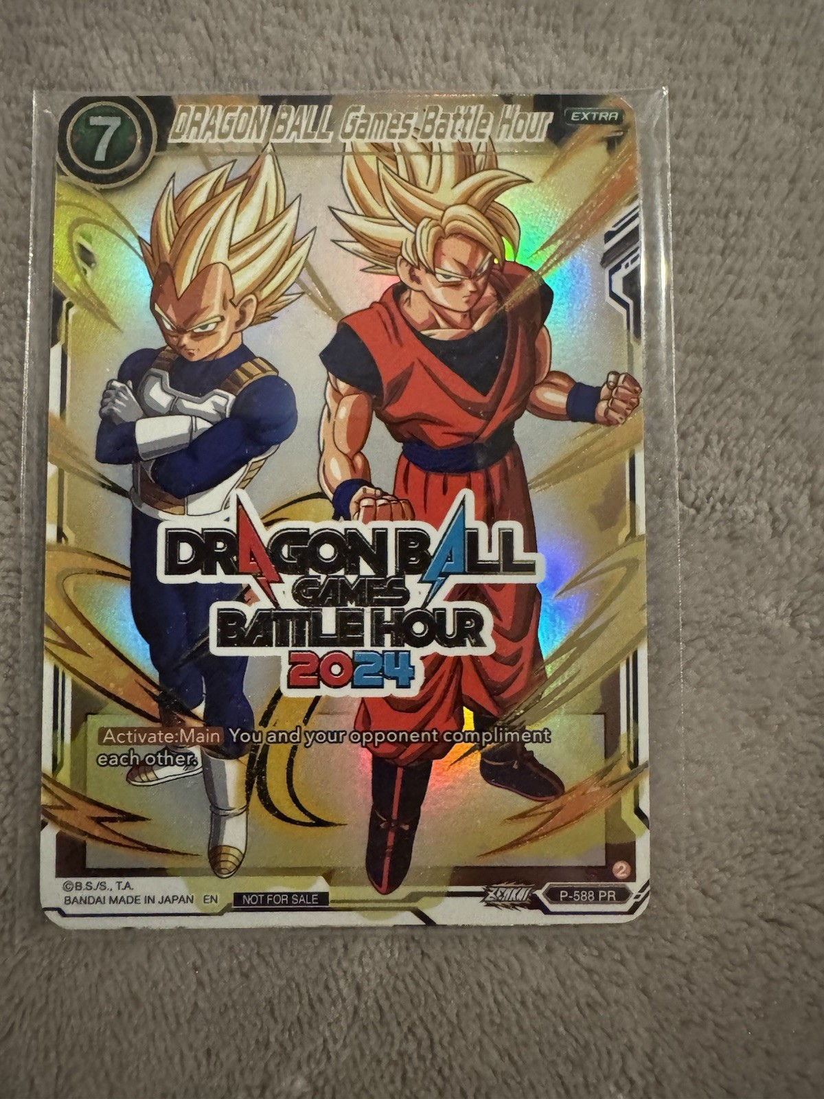 Tarjetas Promocionales Dragon Ball Battle Hour 2024 (Las 5 cartas en su embalaje original)