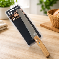 Profi Brotmesser Akazien Holzgriff 20 Cm Wellenschliff KüChenmesser