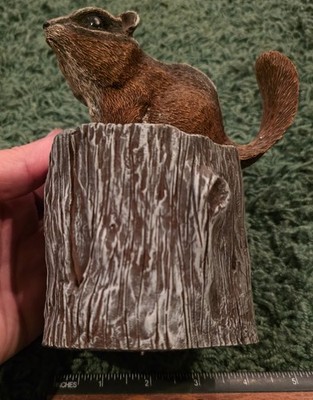 Stump Dwellers: Chipmunk by Gary Stevenson, Hand Painted, Aus-Ben Studios in NC