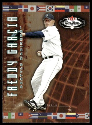 2002 Fleer Box Score #200 Freddy Garcia SN #/2950 Seattle Mariners