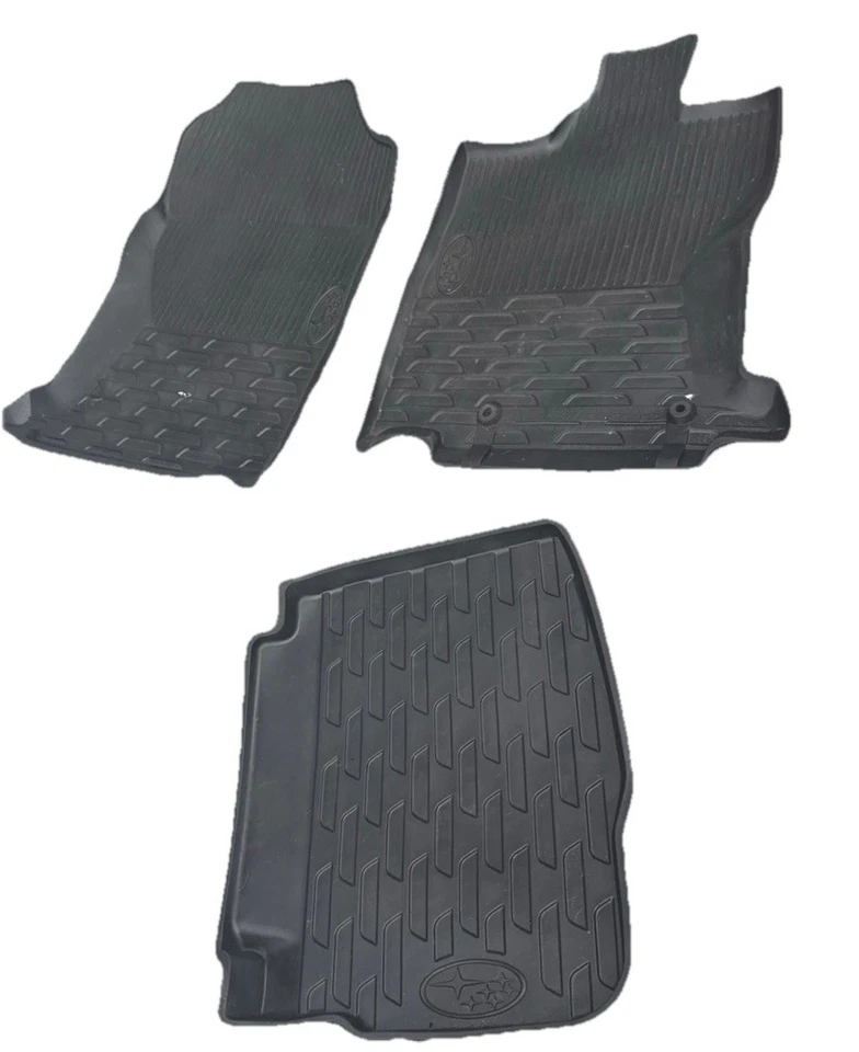 2020 Original Subaru Outback Original Black rubber  Floor Mats - Image 2 of 4